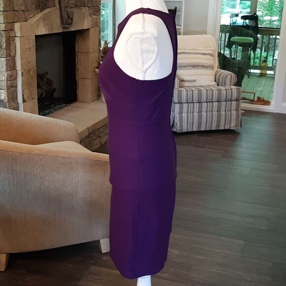 Teeze Me Size 5 Purple Midi Dress with Liner - Picture 4 of 7